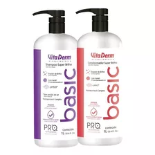 Vita Derm Shampoo E Condicionador Basic Litro Profissional