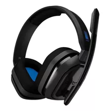 Headset Gamer Astro A10 Preto E Azul Com Fio - Multiplatafor