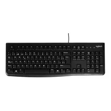 Teclado Logitech K120 Qwerty Español España Color Negro