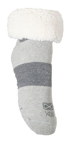 Pantuflas Medias Con Corderito Sox Hombre Con Antideslizante