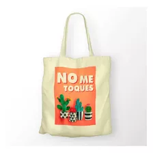 Bolsa / Morral De Tela Reutilizable - Cactus No Me Toques