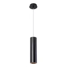 Decorativo Colgante Negro Cilindrico Aluminio Gu10