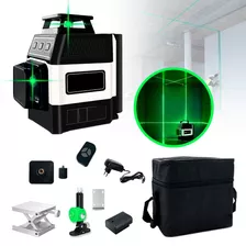 Nível Laser 12 Linhas Recarregável C/ Suporte Controle Bolsa