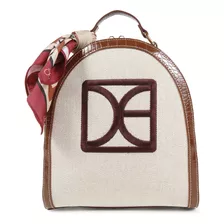 Mochila Cloe Para Mujer Textil Con Mascada