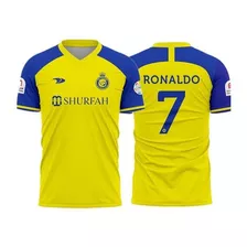 Camiseta Al-nassr Oficial Cristiano Ronaldo Cr7 Melhor Mundo