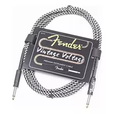 Cable Plug Fender Revestido Para Guitarra Bajo Audio 3 Mts