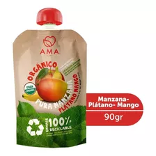 Compota - Puré De Fruta Manzana Plátano Mango Orgánico 90g