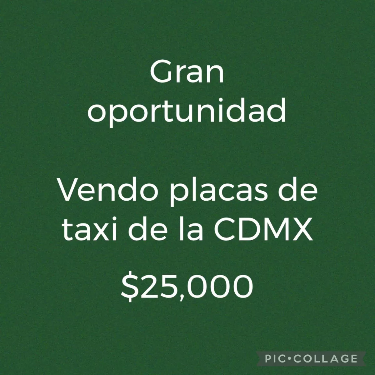 Placas Para Taxi De Cdmx