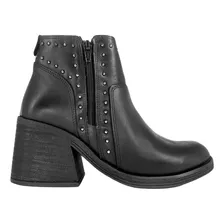 Bota Botineta Texana Savage Mujer Tachas Cuero Vacuno 220 