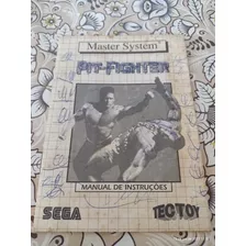 Manual Pit-fighter Master System Tectoy