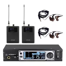 Sistema De Monitoramento Duplo In Ear Uhf Super Stereo