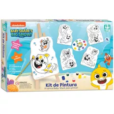 Kit De Pintura Infantil Baby Shark Nig Brinquedos