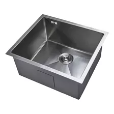 Cuba Inox Cozinha Artizan Welle 44x44x22 Desc A Vista Cor Metálico