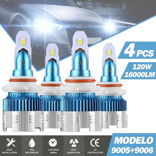 9005 9006 Kit De Focos Led For Mercury Luz Alta Y Baja