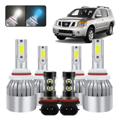 Bombillas De Luz Antiniebla Led H11 H8 4000 Lm Para Nissan