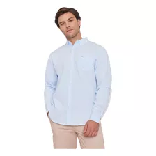 Camisa Hombre Oxford Celeste Corona