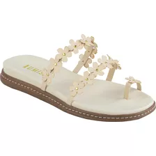 Sandalia Feminina Birken Papete Confort Macia Tratorada Flor