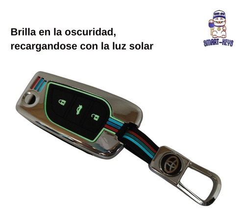 Funda Zinc Para Llave Toyota Hilux 2016 - 2022 18 Rav 4 C-hr Foto 4