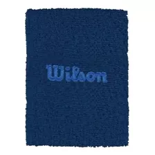 Muñequera Toalla Tenis Wilson Padel Cotton Entrenamiento Cke Color Azul Talle Adulto