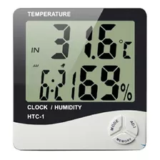 Higrômetro Termômetro Digital Relógio Alarme Calendário Data
