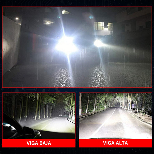 Kit De Faros Led De 4 Lados H4 H13 9007 Luz Alta Y Baja 100w Foto 4