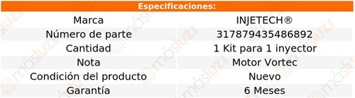 1- Repuesto P/1 Inyector Bravada V6 4.3l 92/94 Injetech Foto 2