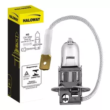 Lâmpada Haloway Halógena H3 12v 55w Pk22s Farol