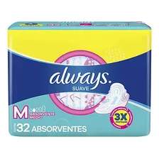 Absorventes Femininos Always Maxi Proteção Suave Com Abas 32 U