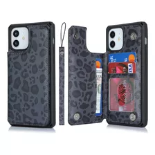 Cavor Funda Tipo Cartera Para Phone 12 Con Tarjetero, Fund