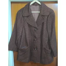 Saco Blazer Tapado Paño Vintage Botones