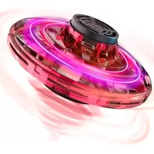 Spinner Voador Led Mini Drone Ufo Brinquedo Fidget Boomerang Cor Vermelho