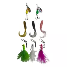 Set 8 Señuelos Pesca Moscas 1g 6.5cm - Artículos Pesca