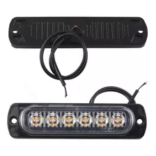 Luz De Freno Destellante 6 Led Estroboscópica Auto 2 Piezas