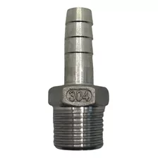 Espigão Aço Inox 304 150lbs Rosca 3/4 Bsp Adaptador 3/4