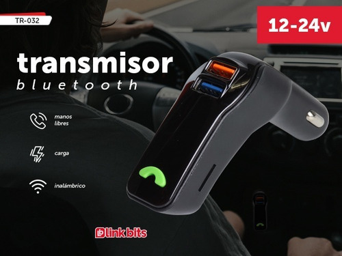 Transmisor Auto Conexion Bluetooth Usb Fm Manos Libres Foto 3