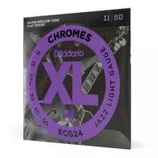 Cordas Para Guitarra D'addario Xl Chromes Ecg24 011 - 050 