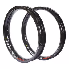 Par De Aros Preto De Alumínio Monaco Cg 150 / 160