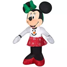 Minnie Mouse Inflable Suéter De Muñeco De Nieve Y Fal...