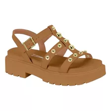 Sandalia Vizzano Flatform Papete Feminino Fivela Meia Pata