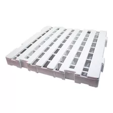 12 Palete/pallets/pisos E Estrados Plastico 40x40x4,5 Branco