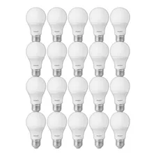 Kit 20 Lâmpada Led 9w Bulbo E27 6500k Branco Frio Cor Da Luz Branco-frio 110v/220v