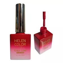 Esmalte Em Gel Helen Color Vermelho Forte 21 15ml Cremoso