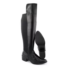 Bota Feminina Montaria Elástico Over The Knee Cano Alto