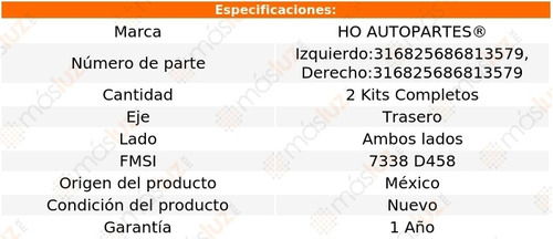 2- Kits De Clipers De Frenos Traseros Mx-6 1992/1997 Ho Foto 2