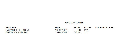 Junta Multiple Escape Daewoo Leganza 2001-2002 2.2l Ajusa Foto 2