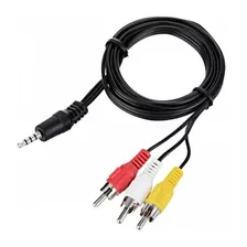 Cable Adaptador Rca Plus 3x1 Estereo Auxiliar Macho 3x1 Av 