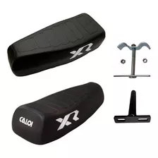 Kit Banco Selim Mobilete Xr Caloi Bicicleta Suporte E Canote