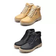  Coturno Bota Masculino Kit 2 Pares Mac Point Promoção Cores