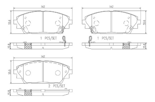 Balatas Delanteras Mazda Cx-3 I Sport 2017-2021 Brembo Foto 2