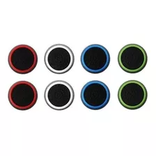 4 Pares 4 Cores Thumb Grip Protetor Analógico Silicone Gamer